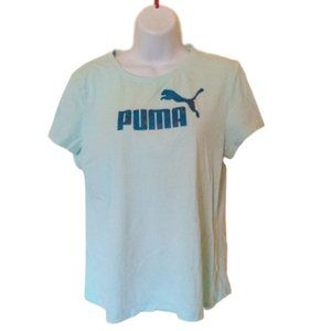 ---  Pale Green - Mint Green  Puma T-shirt Tee Size XL